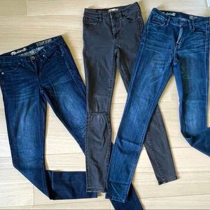 3 pairs of Madewell Jeans!